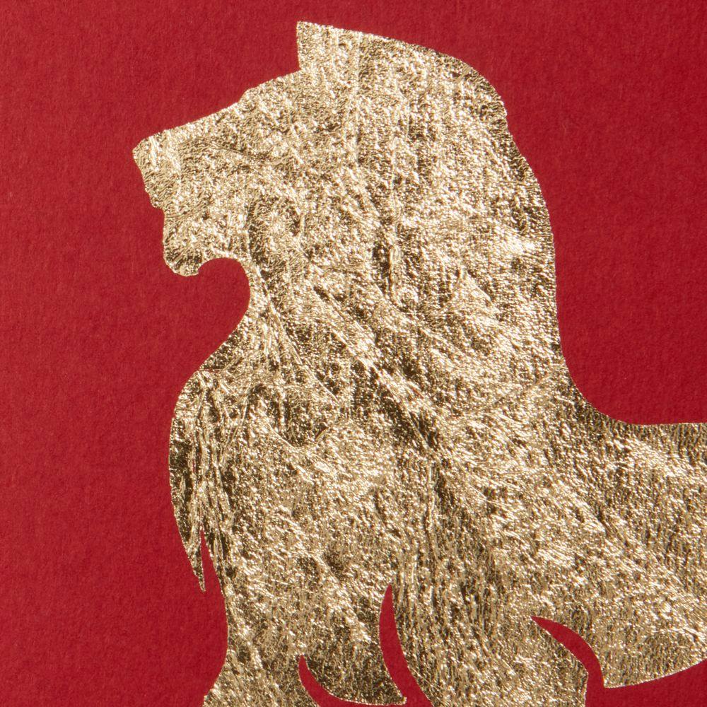 Gold Leaf Lion Blank Card Fifth Alternate Image width=&quot;1000&quot; height=&quot;1000&quot;