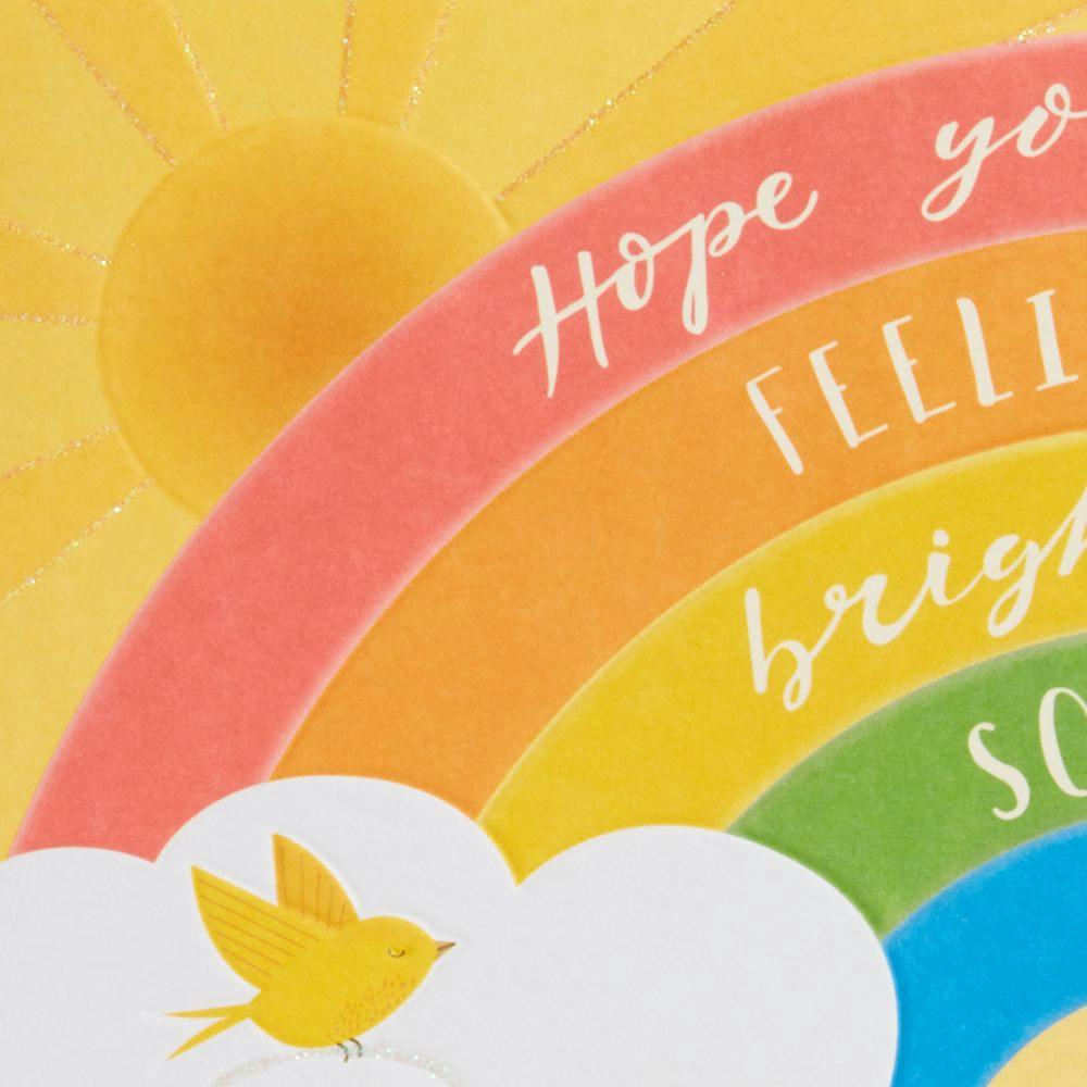 Rainbow Clouds Lettering Get Well Card Fourth Alternate Image width=&quot;1000&quot; height=&quot;1000&quot;
