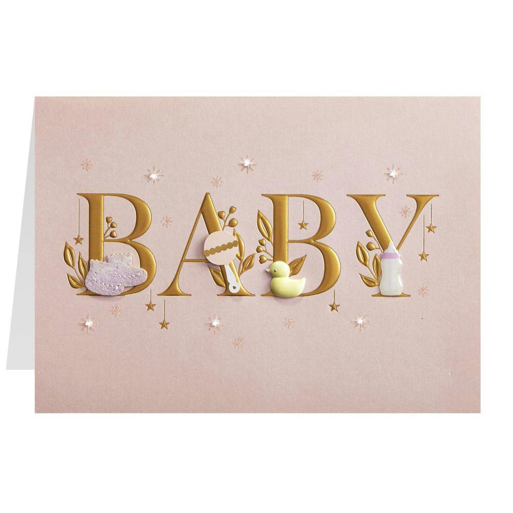 Baby Lettering Girl New Baby Card Sixth Alternate Image width=&quot;1000&quot; height=&quot;1000&quot;