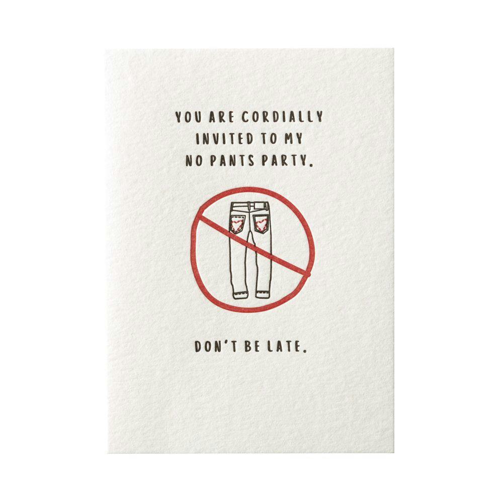 No Party Pants Valentine&#39;s Day Card First Alternate Image width=&quot;1000&quot; height=&quot;1000&quot;