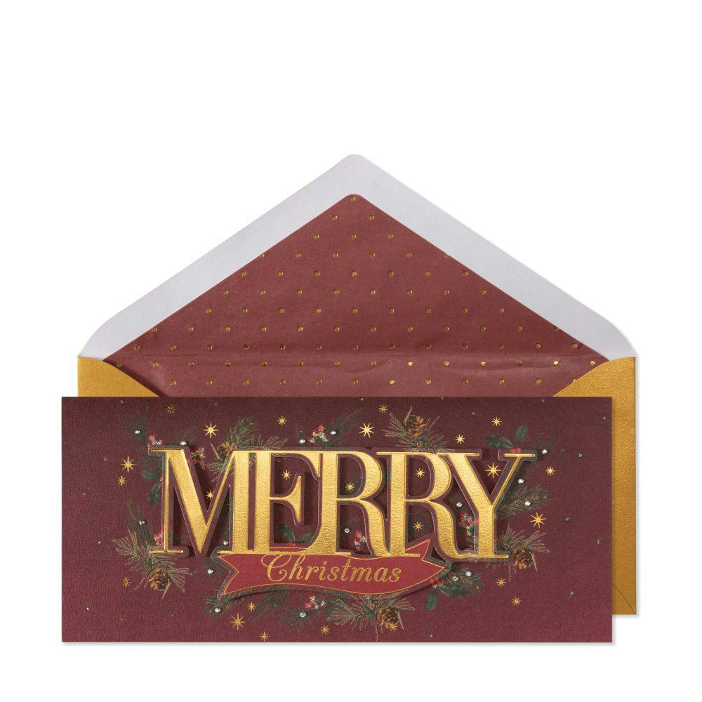 Merry Lettering 8 Count Boxed Christmas Cards Main Product Image width=&quot;1000&quot; height=&quot;1000&quot;