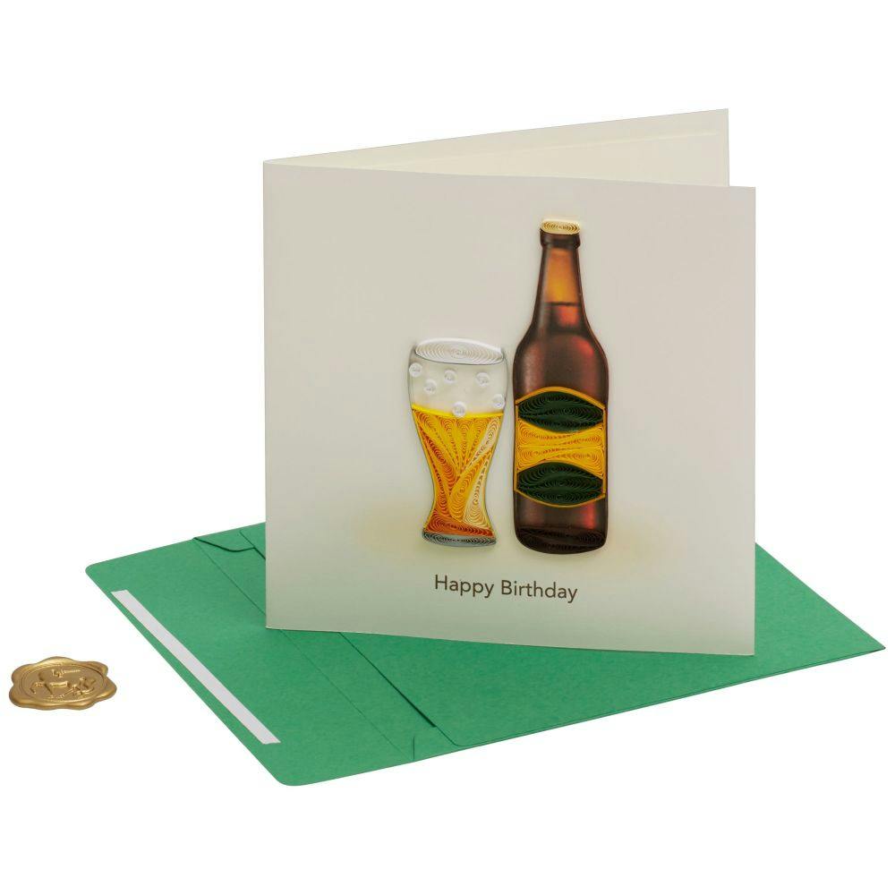 Birthday Beer Quilling Birthday Card Fifth Alternate Image width=&quot;1000&quot; height=&quot;1000&quot;