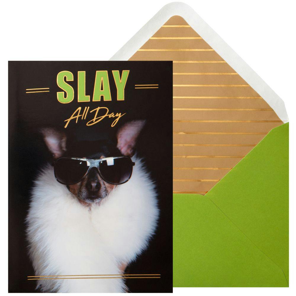 Slay All Day Dog Birthday Card Main Product Image width=&quot;1000&quot; height=&quot;1000&quot;