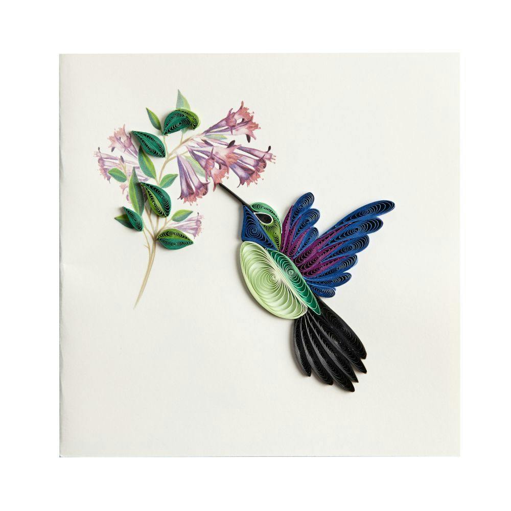 Hummingbird Quilling Blank Card First Alternate Image width=&quot;1000&quot; height=&quot;1000&quot;