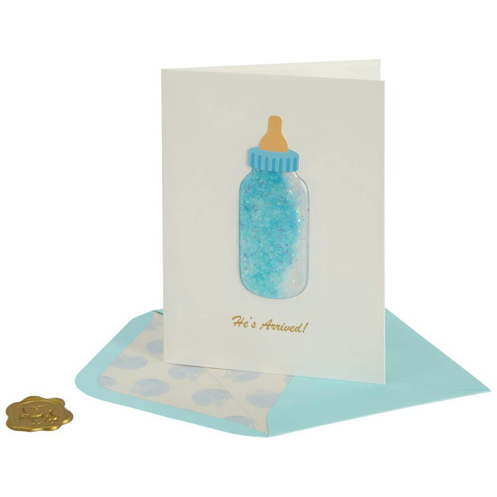 Baby Bottle Boy New Baby Card Seventh Alternate Image width=&quot;1000&quot; height=&quot;1000&quot;