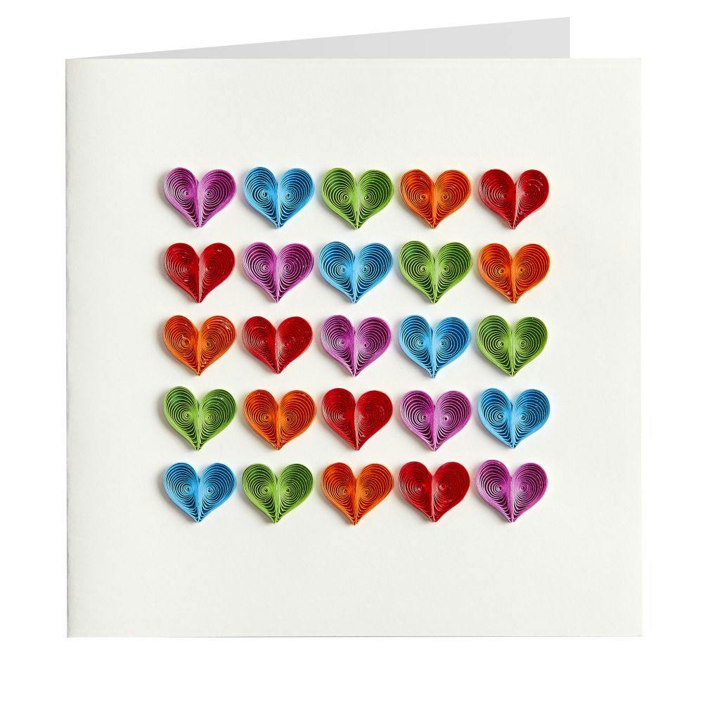 Rainbow Hearts Quilling Birthday Card Card Fifth Alternate Image width=&quot;1000&quot; height=&quot;1000&quot;