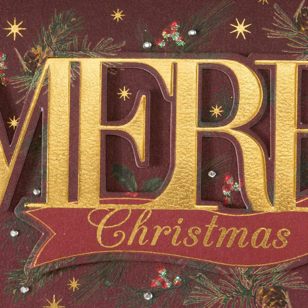 Merry Lettering 8 Count Boxed Christmas Cards Fourth Alternate Image width=&quot;1000&quot; height=&quot;1000&quot;