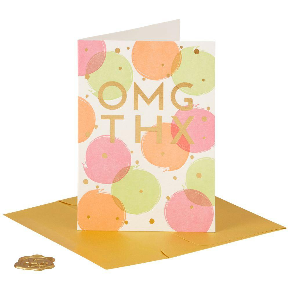 OMG TY Thank You Card Eighth Alternate Image width=&quot;1000&quot; height=&quot;1000&quot;