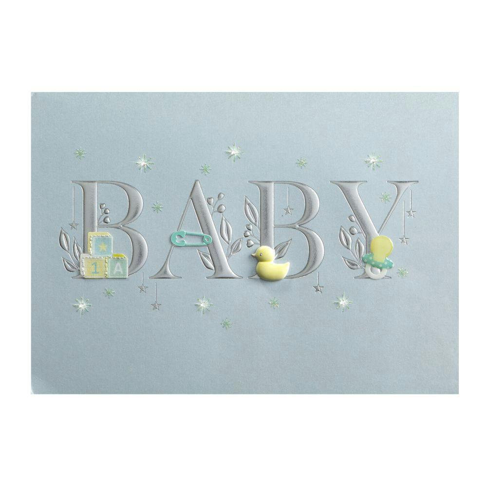 Baby Lettering Boy New Baby Card First Alternate Image width=&quot;1000&quot; height=&quot;1000&quot;