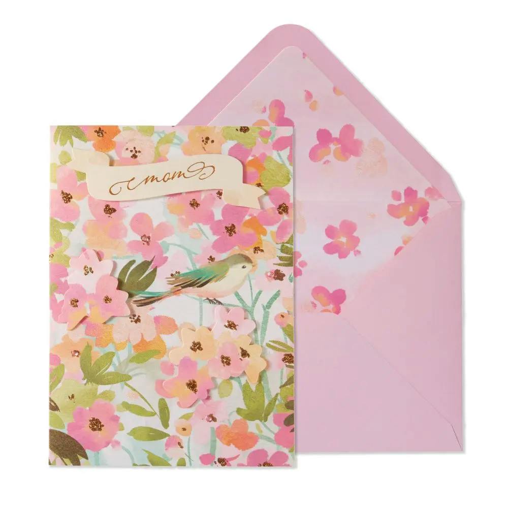 Bird in Flowers Mother&#39;s Day Card