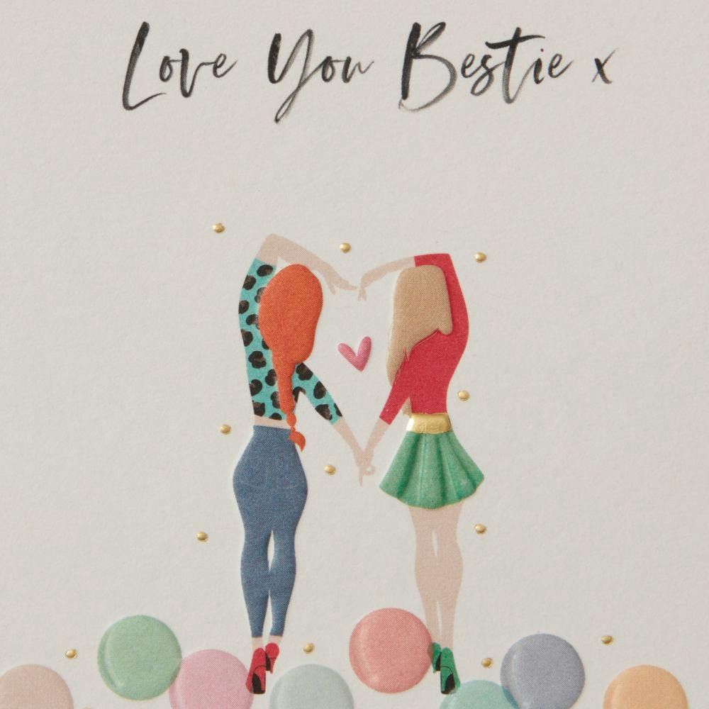Love You Bestie Girls Birthday Card Fifth Alternate Image width=&quot;1000&quot; height=&quot;1000&quot;