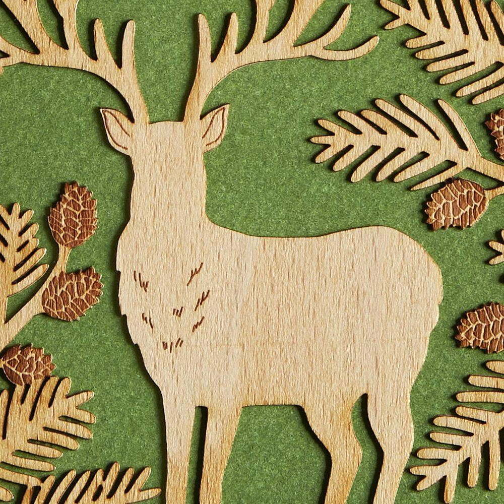 Wood Stag Birthday Card Fifth Alternate Image width=&quot;1000&quot; height=&quot;1000&quot;