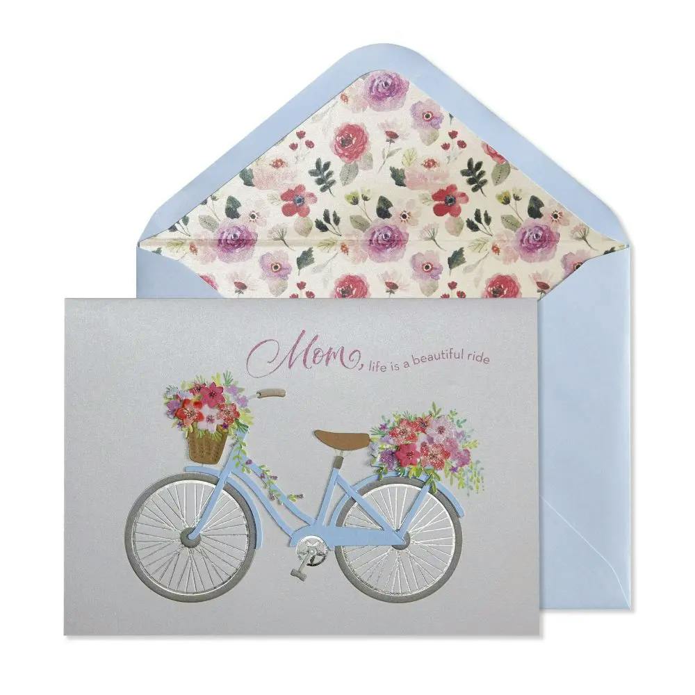 Bicycle with Flowers Mother&#39;s Day Card