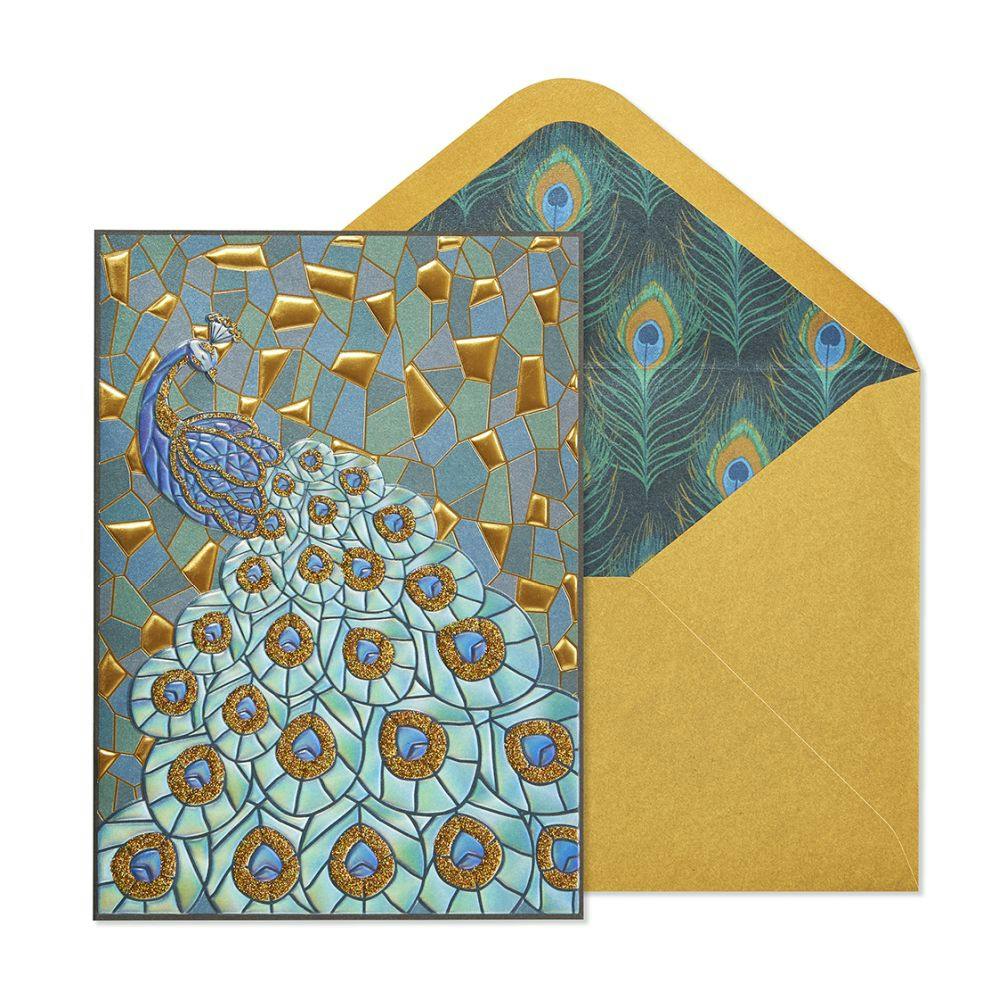 Mosaic Peacock Blank Card Main Product Image width=&quot;1000&quot; height=&quot;1000&quot;