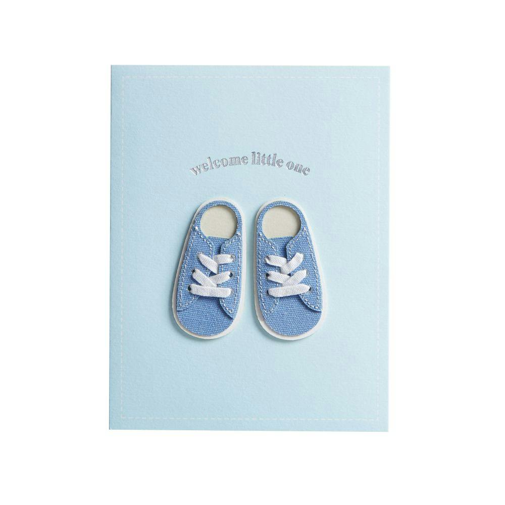 Baby Sneakers Boy New Baby Card First Alternate Image width=&quot;1000&quot; height=&quot;1000&quot;