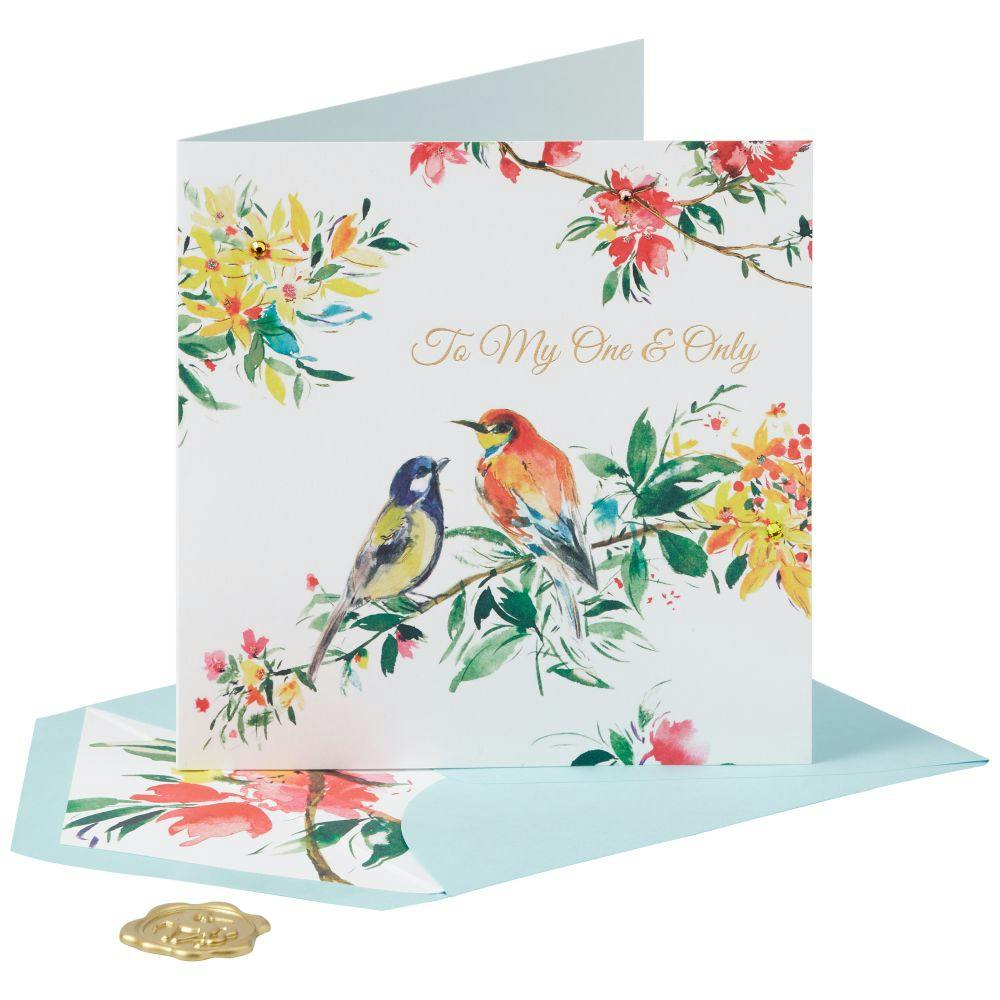 Love Birds Anniversary Card Seventh Alternate Image width=&quot;1000&quot; height=&quot;1000&quot;