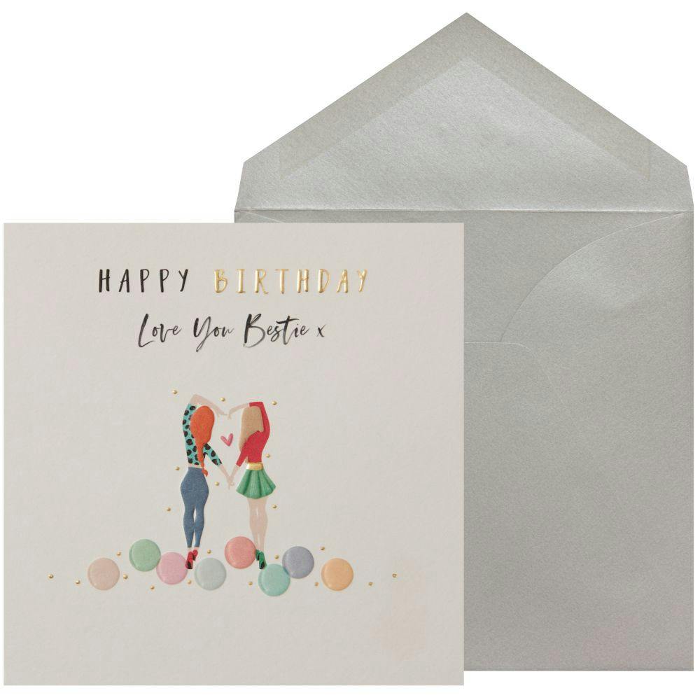Love You Bestie Girls Birthday Card Main Product Image width=&quot;1000&quot; height=&quot;1000&quot;