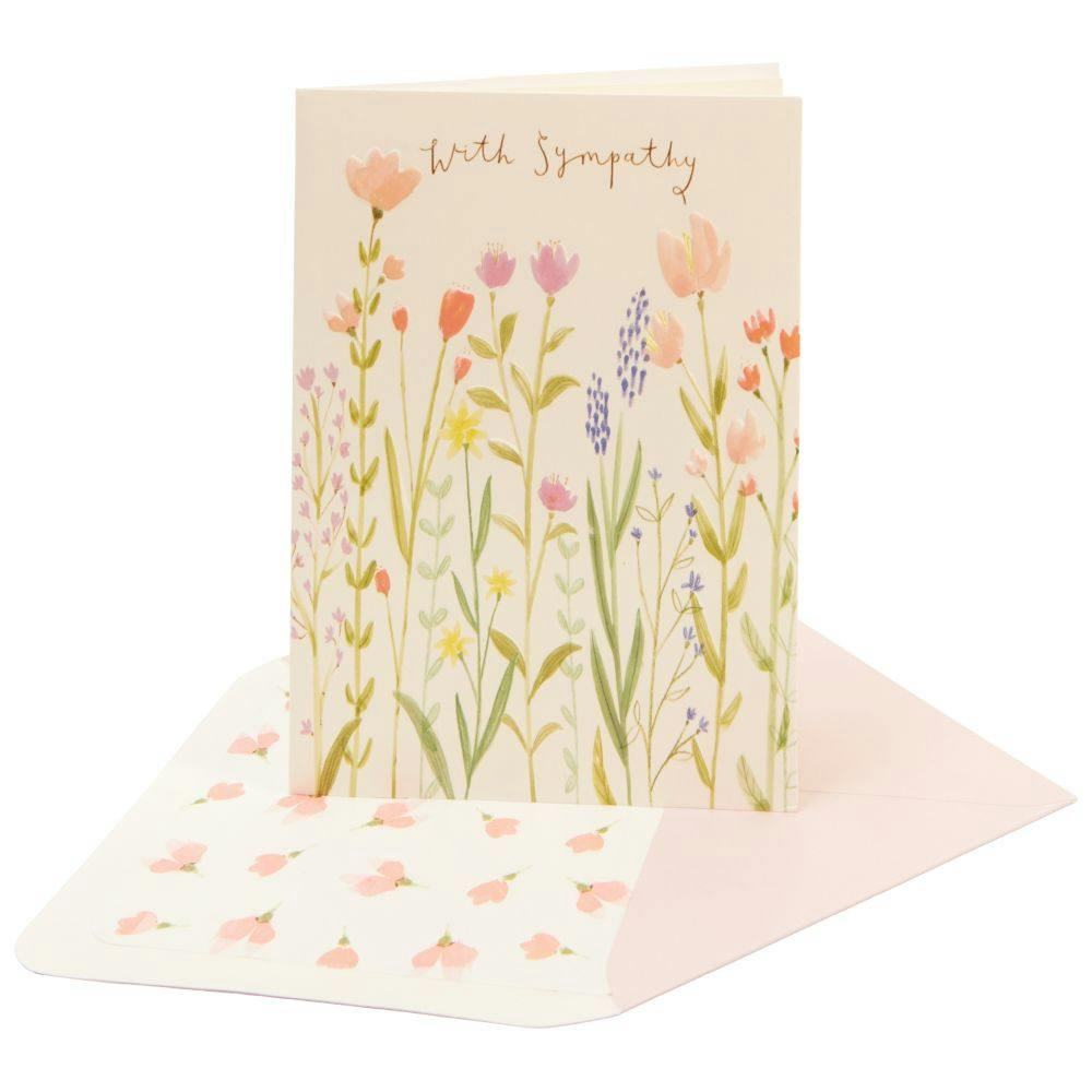 Whimsy Long Stemmed Flowers Sympathy Card Sixth Alternate Image width=&quot;1000&quot; height=&quot;1000&quot;