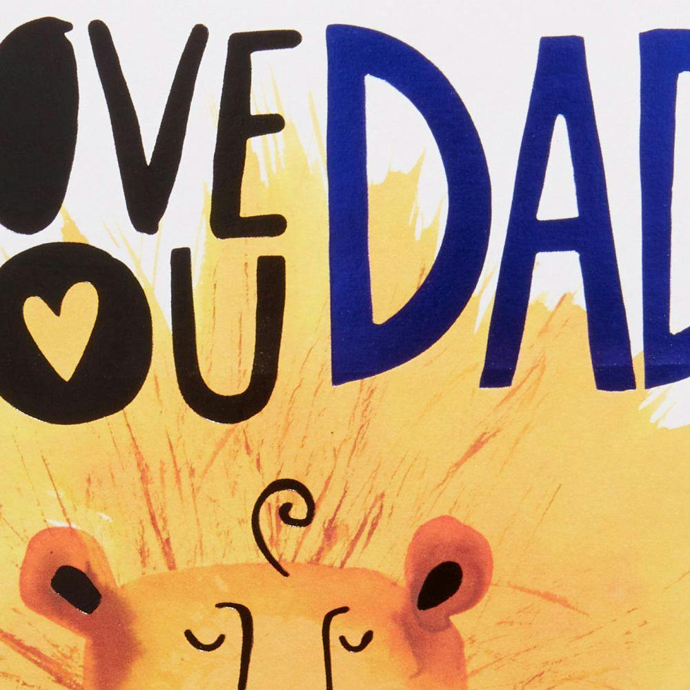 Dad and Kid Lion Father&#39;s Day Card Fourth Alternate Image width=&quot;1000&quot; height=&quot;1000&quot;
