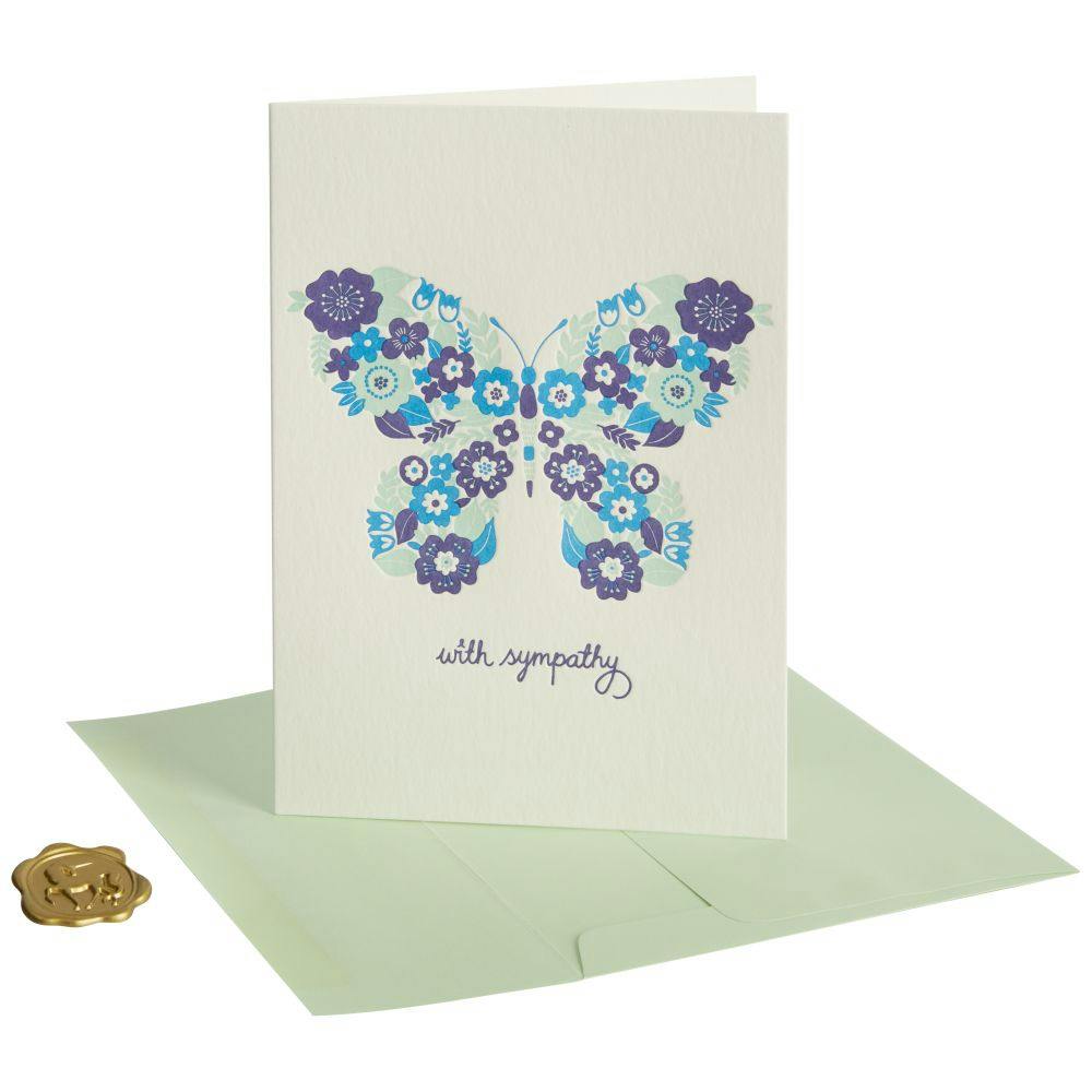 Butterfly Sympathy Card Eighth Alternate Image width=&quot;1000&quot; height=&quot;1000&quot;