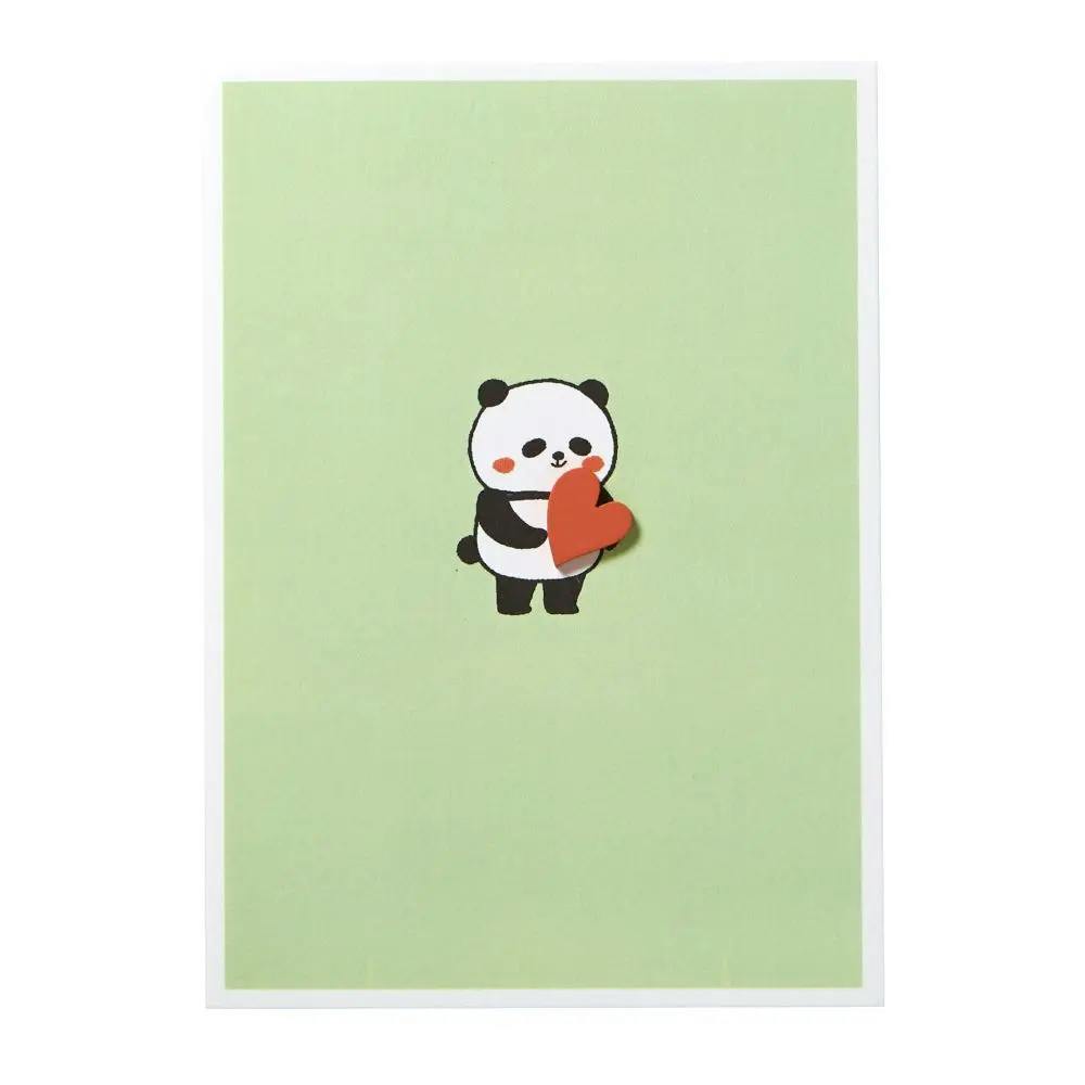 Panda Holding Heart Anniversary Card front 2
