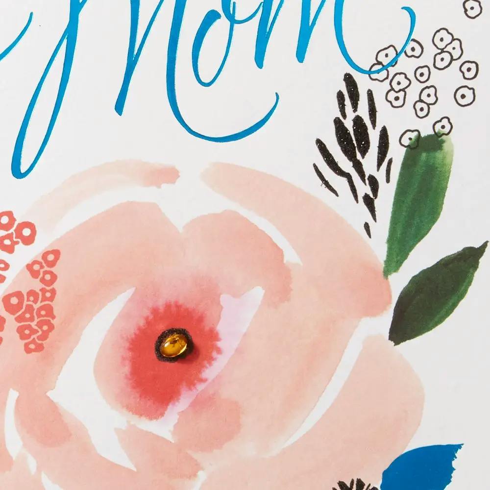 Bold Flower Mother&#39;s Day Card close up
