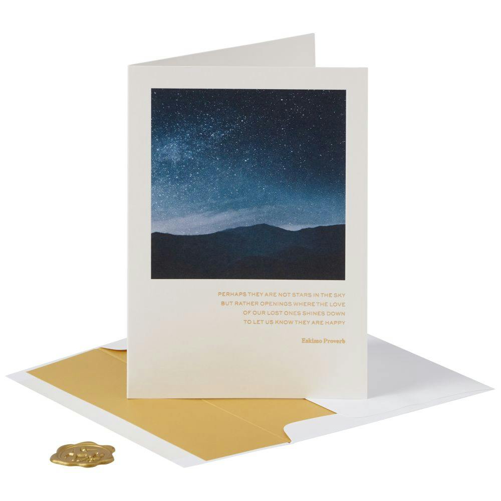 Night Sky Sympathy Card Seventh Alternate Image width=&quot;1000&quot; height=&quot;1000&quot;