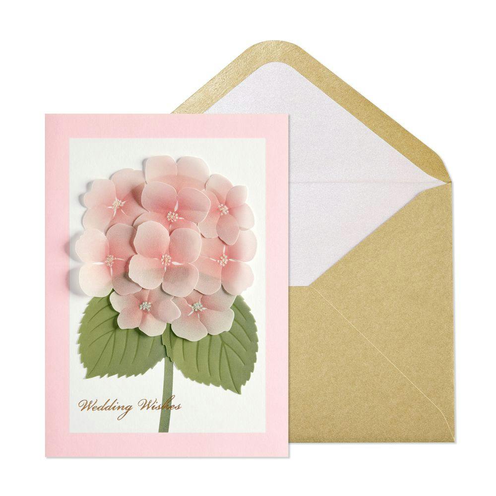 Vellum Hydrangea Wedding Card Main Product Image width=&quot;1000&quot; height=&quot;1000&quot;