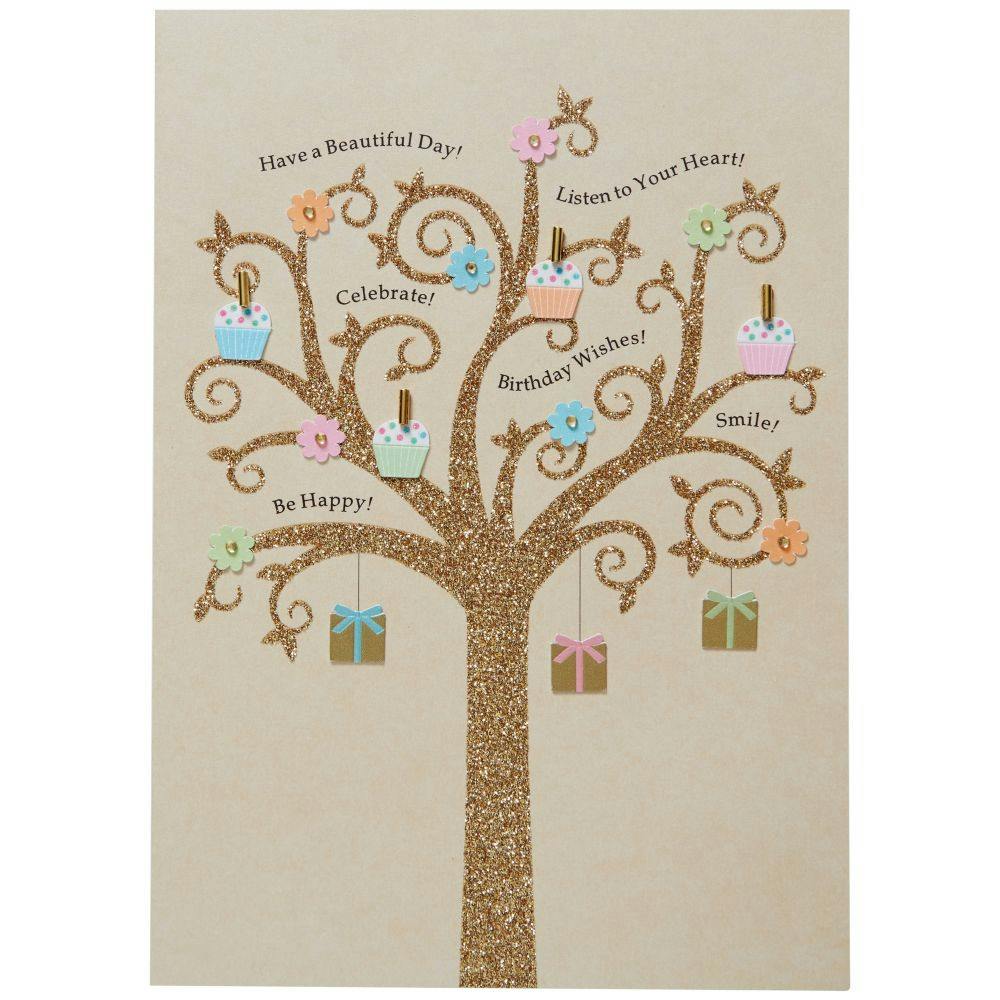 Flower Tree Birthday Card  First Alternate Image width=&quot;1000&quot; height=&quot;1000&quot;
