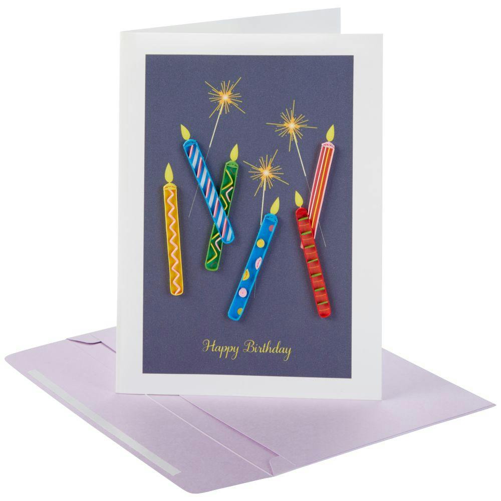 Candles Quilling Birthday Card Eighth Alternate Image width=&quot;1000&quot; height=&quot;1000&quot;