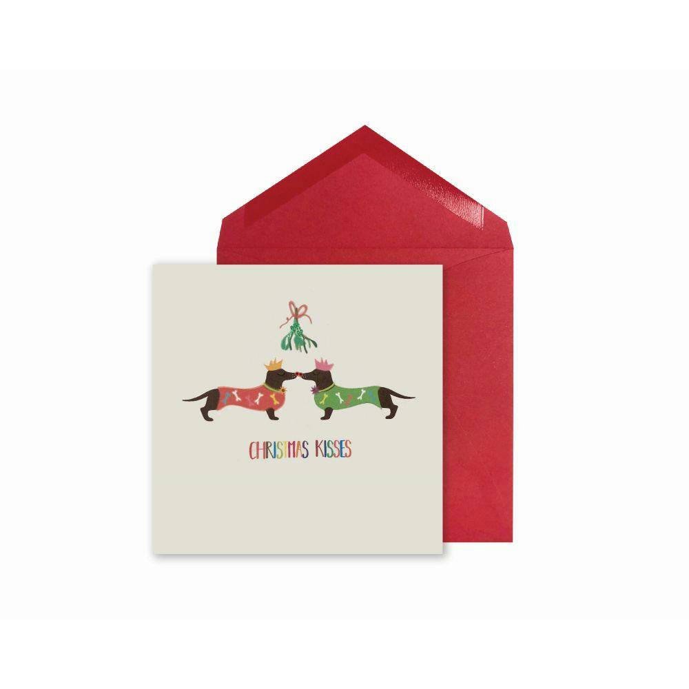 Dogs Under Mistletoe Christmas Card Main Product Image width=&quot;1000&quot; height=&quot;1000&quot;