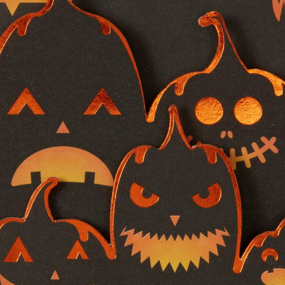 3-Fold Jack-O-Lanterns Die Cut Halloween Card Fifth Alternate Image width=&quot;1000&quot; height=&quot;1000&quot;