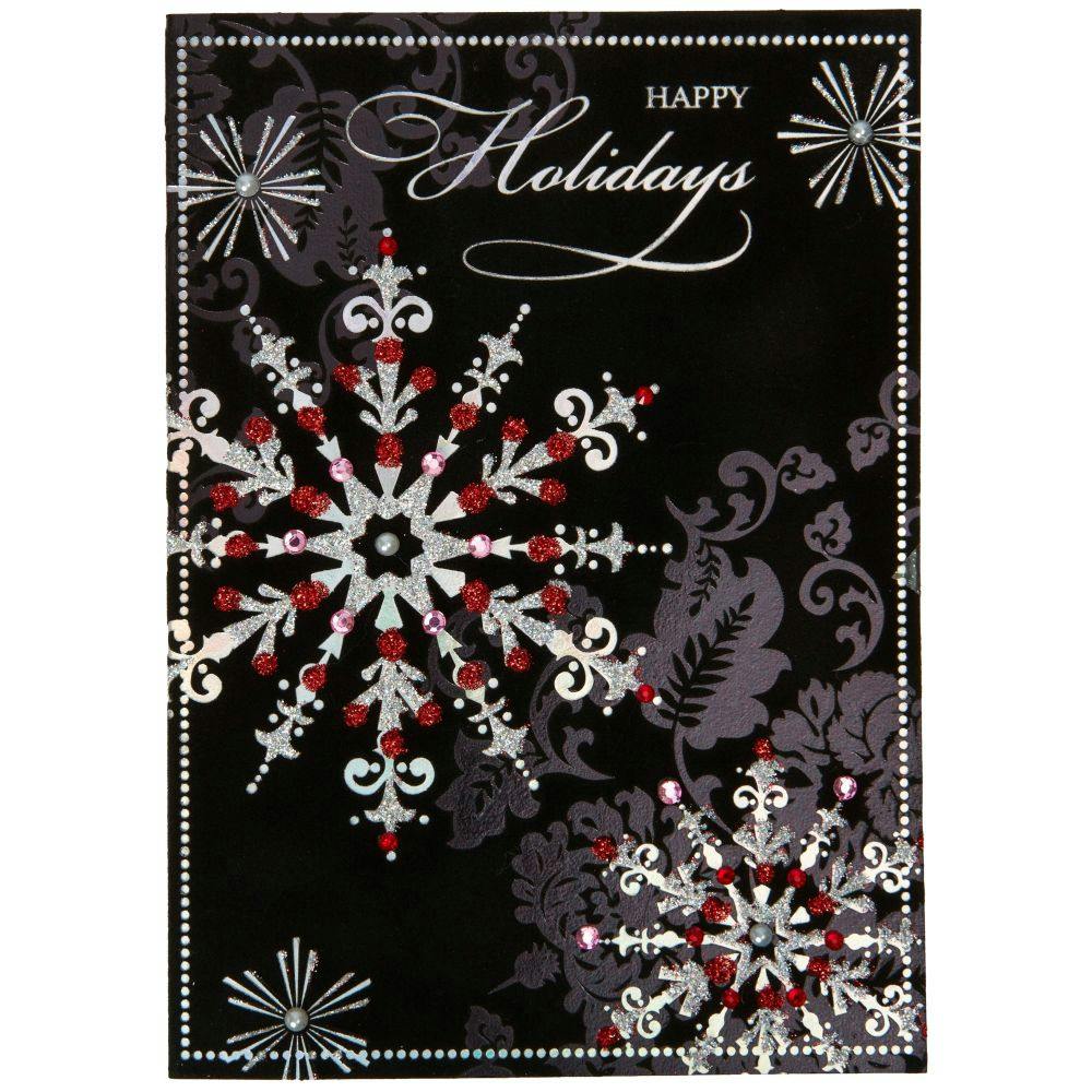 Ornate Snowflakes Christmas Card First Alternate Image width=&quot;1000&quot; height=&quot;1000&quot;