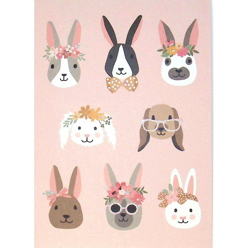 Bunny Faces Easter Card First Alternate Image width=&quot;1000&quot; height=&quot;1000&quot;