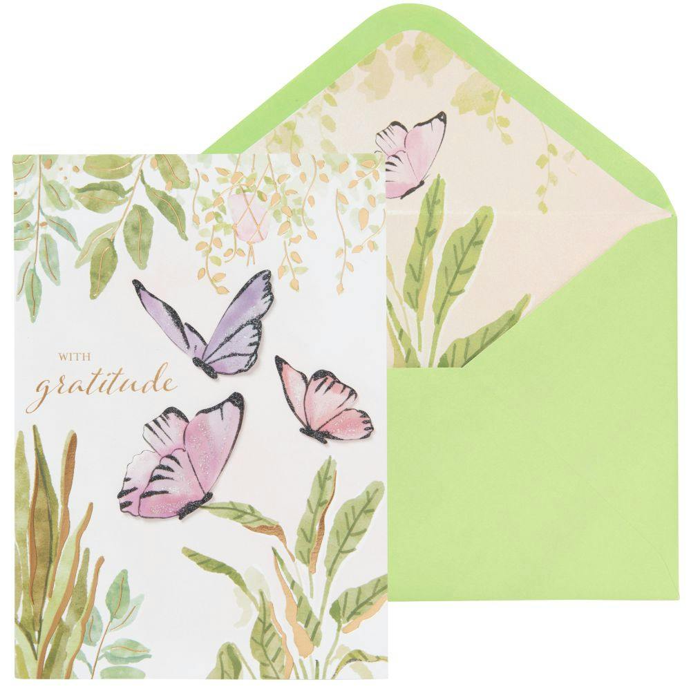 Garden Butterflies Thank You Card Main Product Image width=&quot;1000&quot; height=&quot;1000&quot;