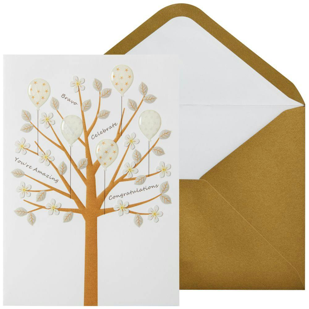 Congrats Tree with Words Congratulations Card Main Product Image width=&quot;1000&quot; height=&quot;1000&quot;