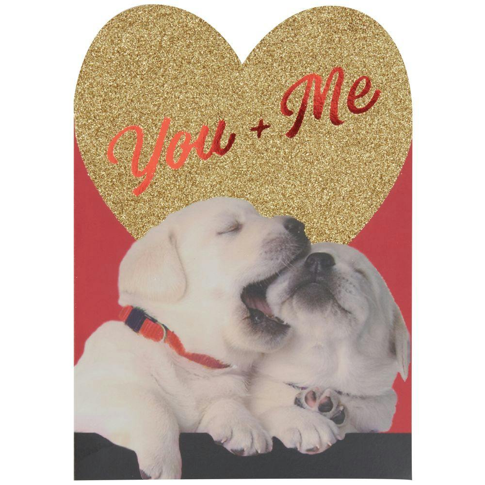 Puppy Couple Valentine&#39;s Day Card First Alternate Image width=&quot;1000&quot; height=&quot;1000&quot;