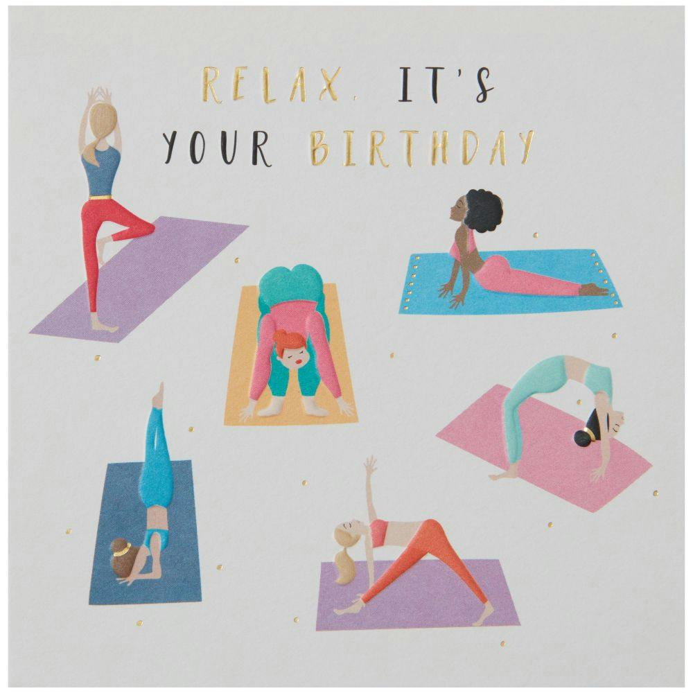 Yoga Girls Birthday Card First Alternate Image width=&quot;1000&quot; height=&quot;1000&quot;