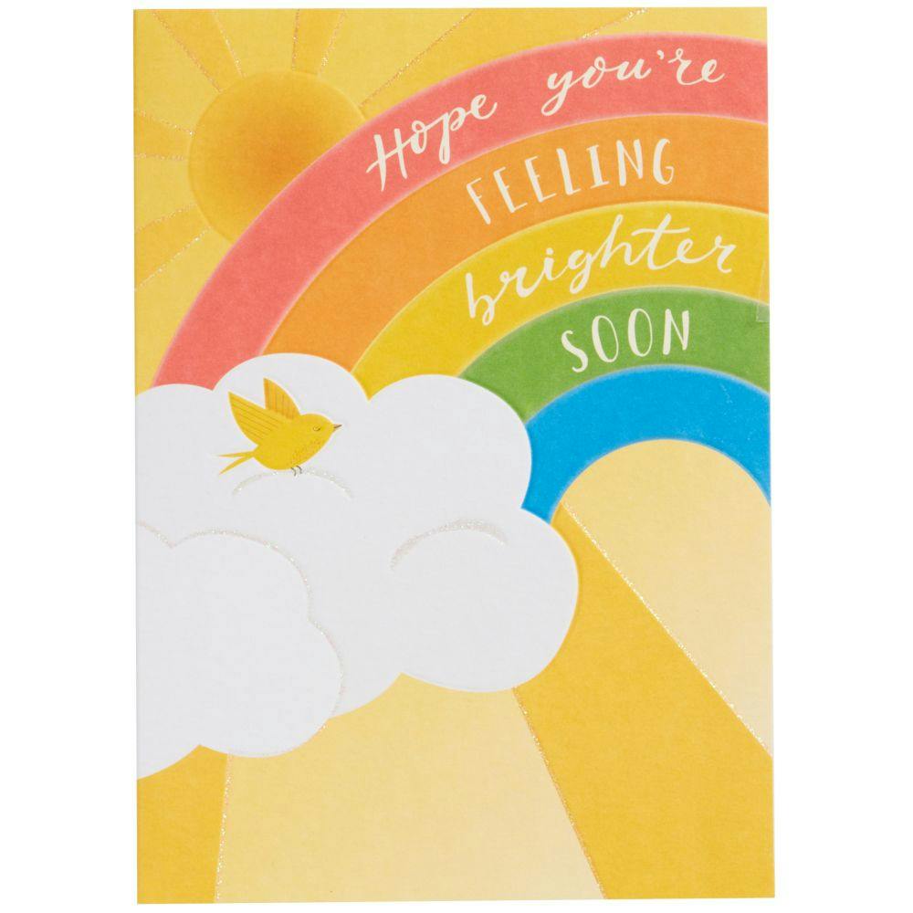Rainbow Clouds Lettering Get Well Card First Alternate Image width=&quot;1000&quot; height=&quot;1000&quot;