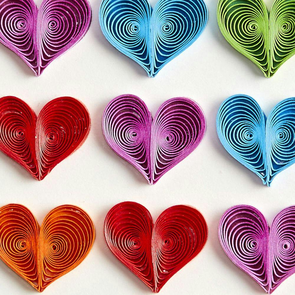 Rainbow Hearts Quilling Birthday Card Card Fourth Alternate Image width=&quot;1000&quot; height=&quot;1000&quot;