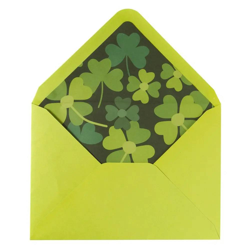 Pomeranian St. Patrick&#39;s Day Card envelope