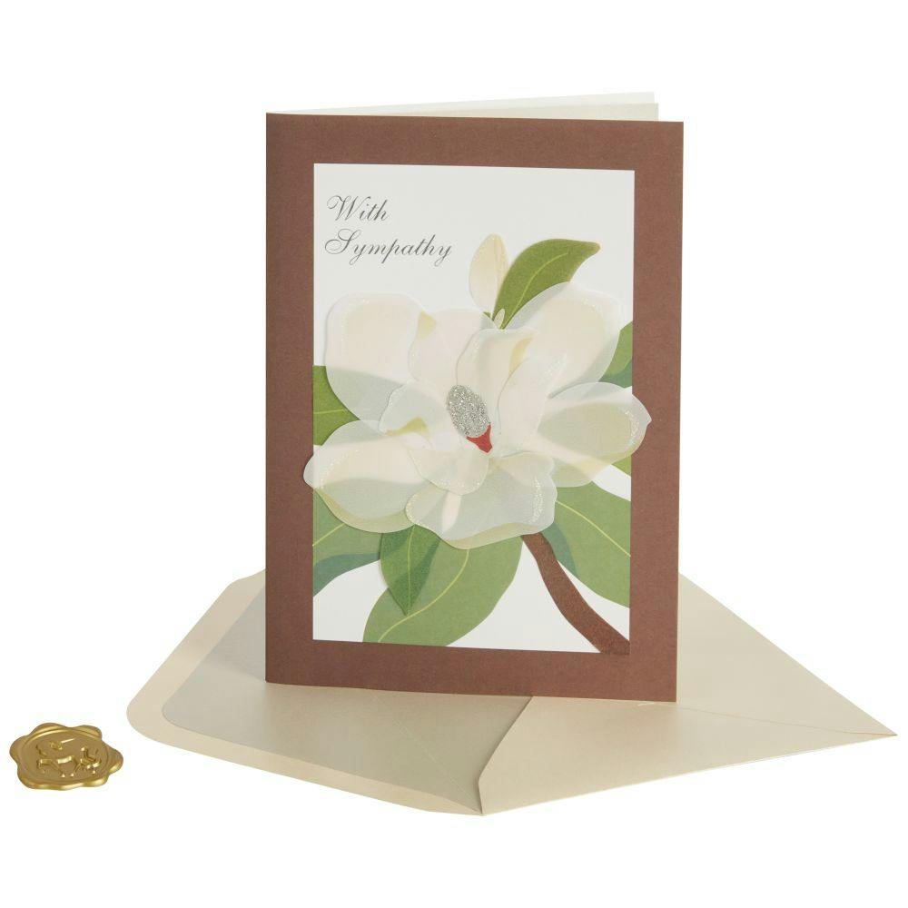 Magnolia in Vellum Sympathy Card Eighth Alternate Image width=&quot;1000&quot; height=&quot;1000&quot;