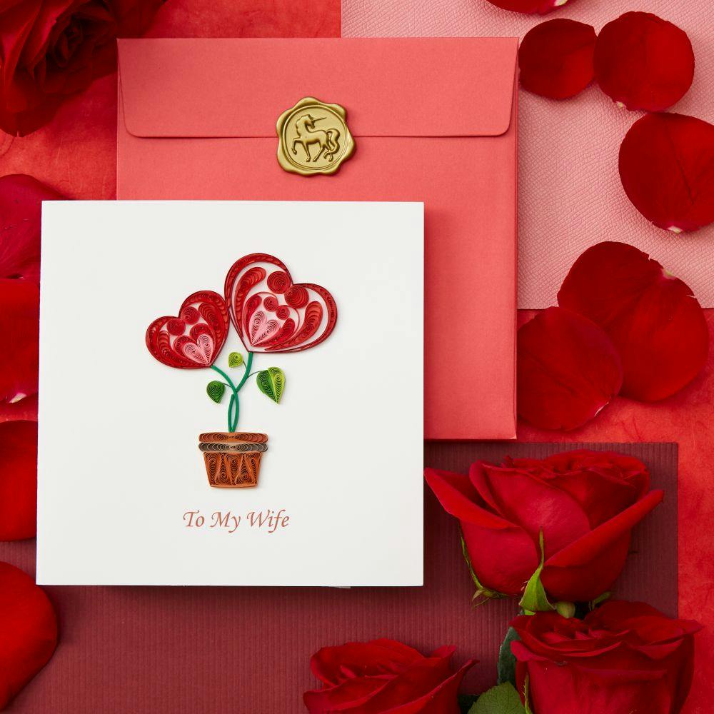 Potted Heart Plant Greeting Card 4th Product Detail  Image width=&quot;1000&quot; height=&quot;1000&quot;