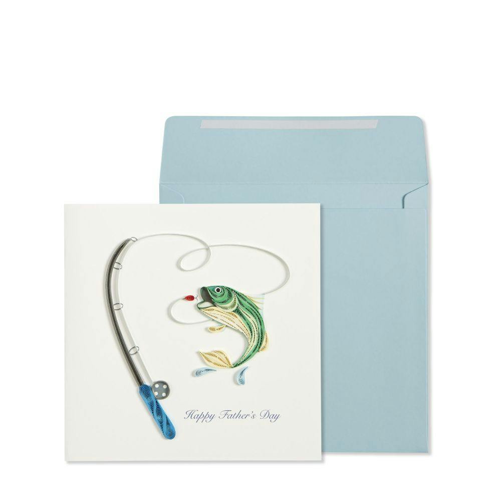 Fishing Rod and Fish Father&#39;s Day Card Main Product  Image width=&quot;1000&quot; height=&quot;1000&quot;