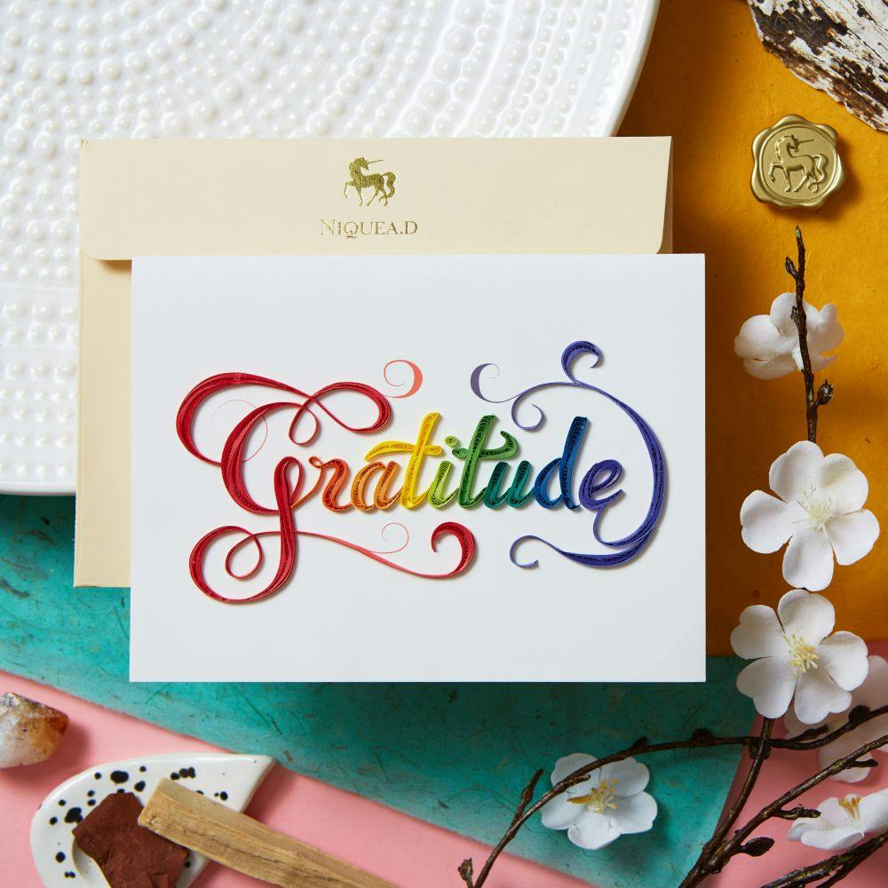 Gratitude Quilling Thank You Card Eighth Alternate Image width=&quot;1000&quot; height=&quot;1000&quot;