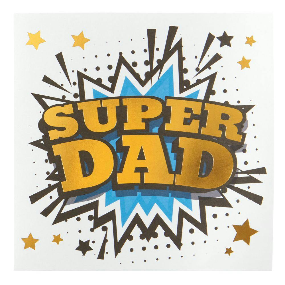 Super Dad Lettering Father&#39;s Day Card First Alternate Image width=&quot;1000&quot; height=&quot;1000&quot;