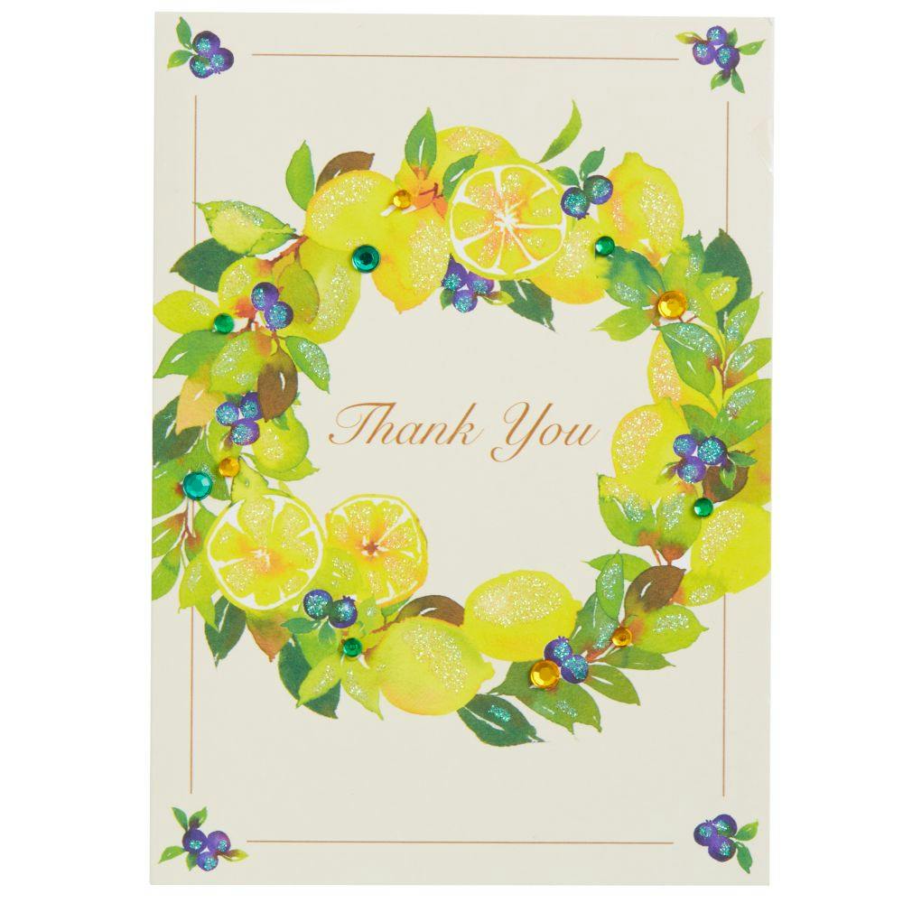 Lemon Wreath Thank You Card First Alternate Image width=&quot;1000&quot; height=&quot;1000&quot;