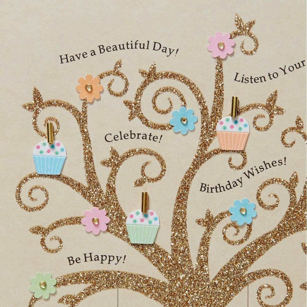 Flower Tree Birthday Card  Fifth Alternate Image width=&quot;1000&quot; height=&quot;1000&quot;