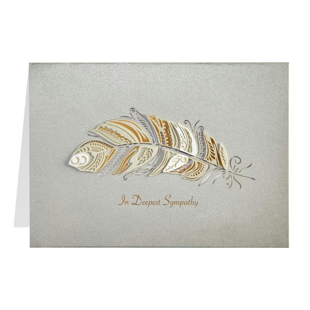 Feather Sympathy Card Sixth Alternate Image width=&quot;1000&quot; height=&quot;1000&quot;
