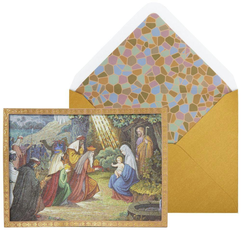 Mosaic Nativity Scene Christmas Card Main Product Image width=&quot;1000&quot; height=&quot;1000&quot;